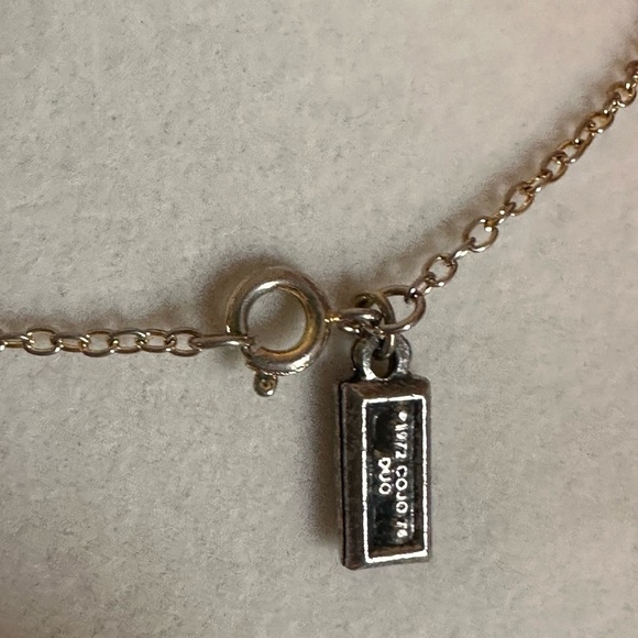 Vintage 1976 Olympic Game Rings  Gold Plated Pendant Necklace Cojo 1976 Montreal - Picture 7 of 13